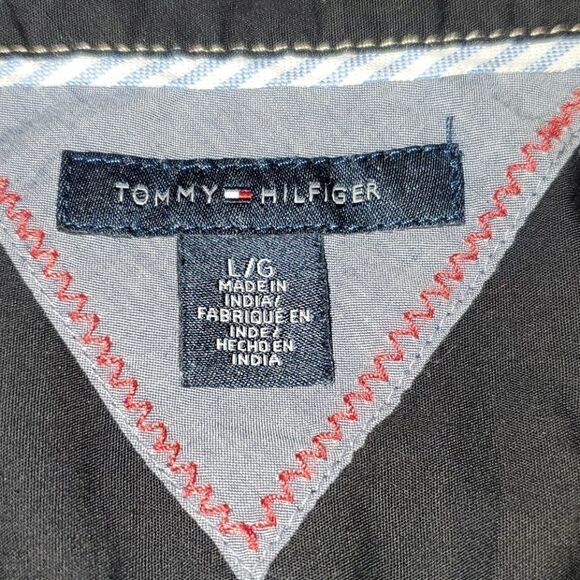 Tommy Hilfiger Black Button Up Shirt L - Picture 7 of 7